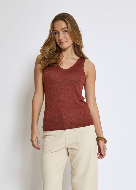 Minus MSCarli Knit Top MET Smoked Paprika Met