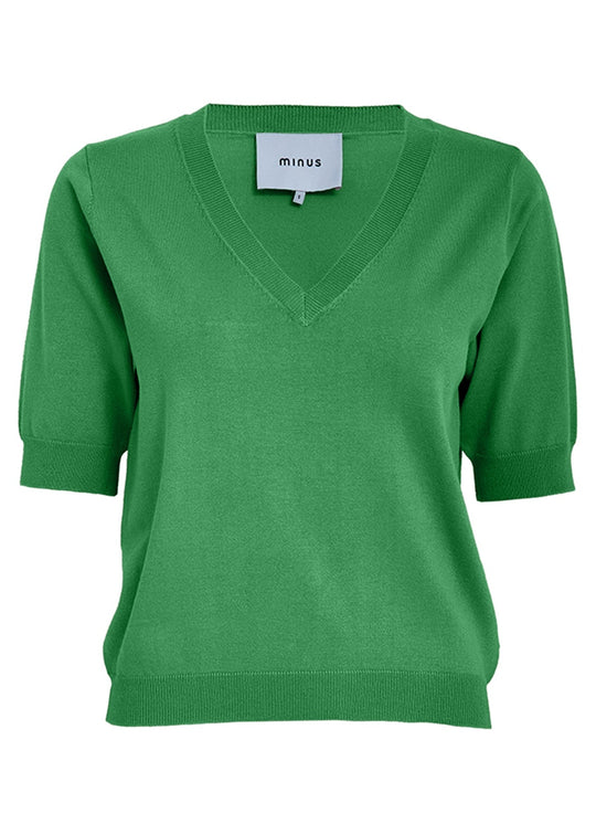 Minus MSMilla V-Neck Knit Tee Greenbriar