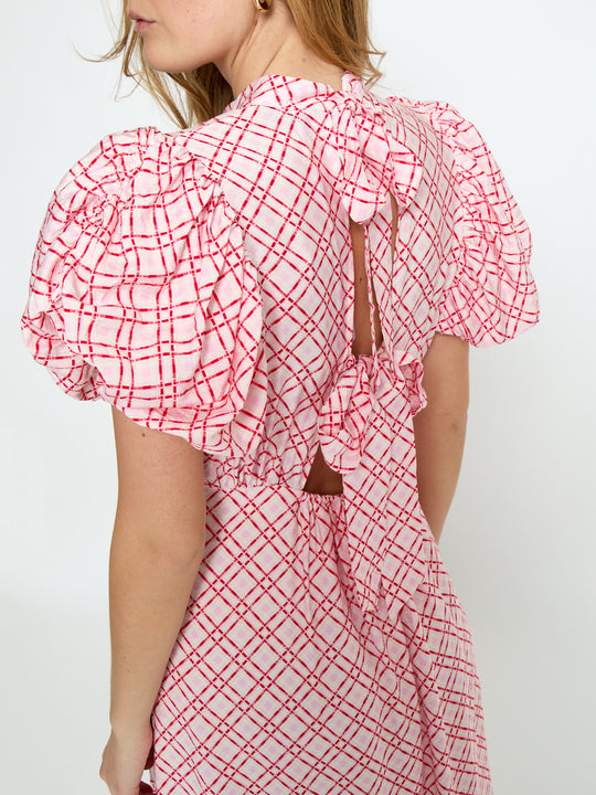 Minus MSSelvine Maxi Dress 4019P Prism Pink Print