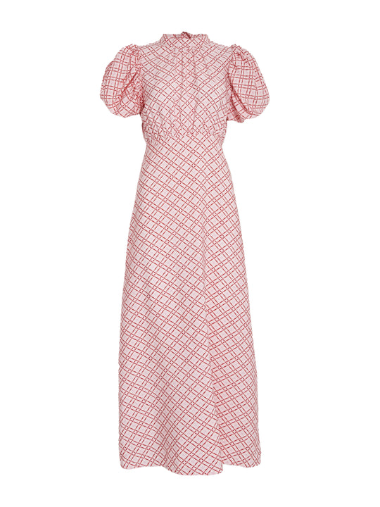 Minus MSSelvine Maxi Dress 4019P Prism Pink Print