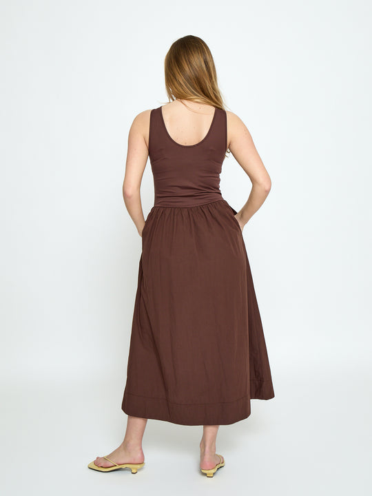 Minus MSMarie Midi Dress 5065 Chestnut