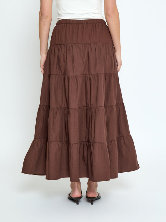 Minus MSFreya Maxi Skirt Chestnut