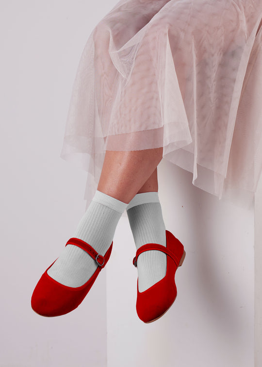 Atone Mary Jane Ballerina Red