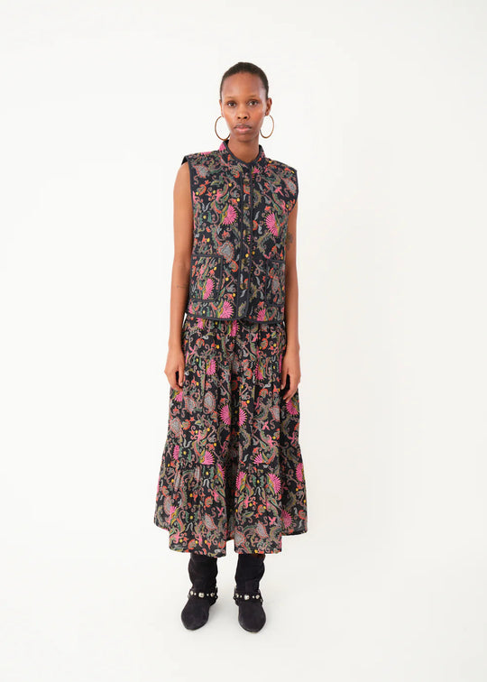 Lollys Laundry MorningLL Midi Skirt Flower Print