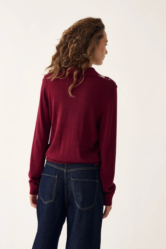 Noella N-Maxine Knit Dasha Winetasting Check