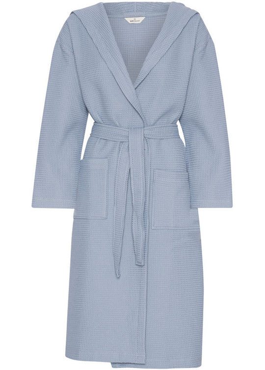 Basic Apparel Nora Long Robe GOTS ashley blue