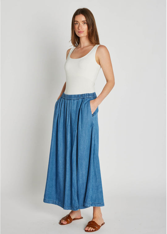 PBO Kadina skirt blue denim
