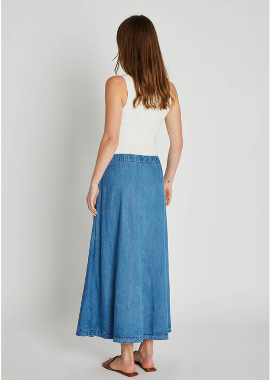 PBO Kadina skirt blue denim