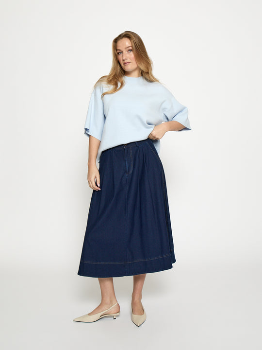 Peppercorn PCNaddie Skirt dark denim