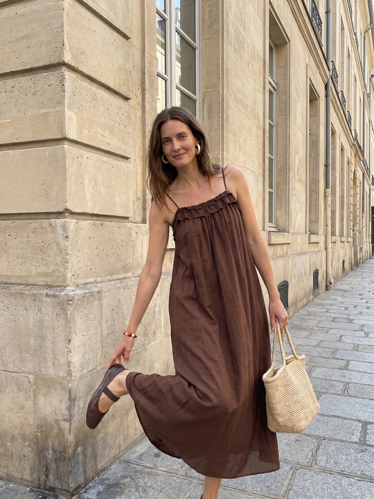 Peppercorn PCOrana Strap Dress Mink Brown