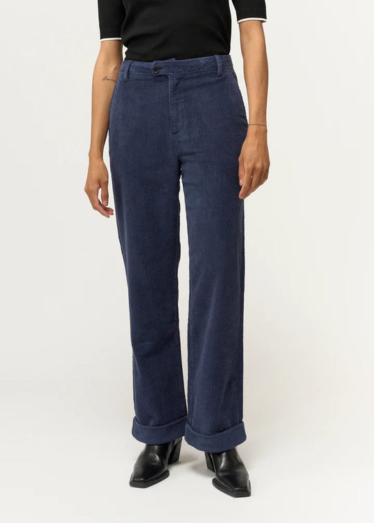 Pieszak Birkin Weekend Pant Stunning Corduroy Deep Navy Blue