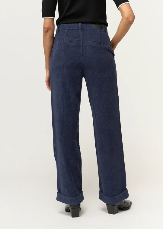 Pieszak Birkin Weekend Pant Stunning Corduroy Deep Navy Blue