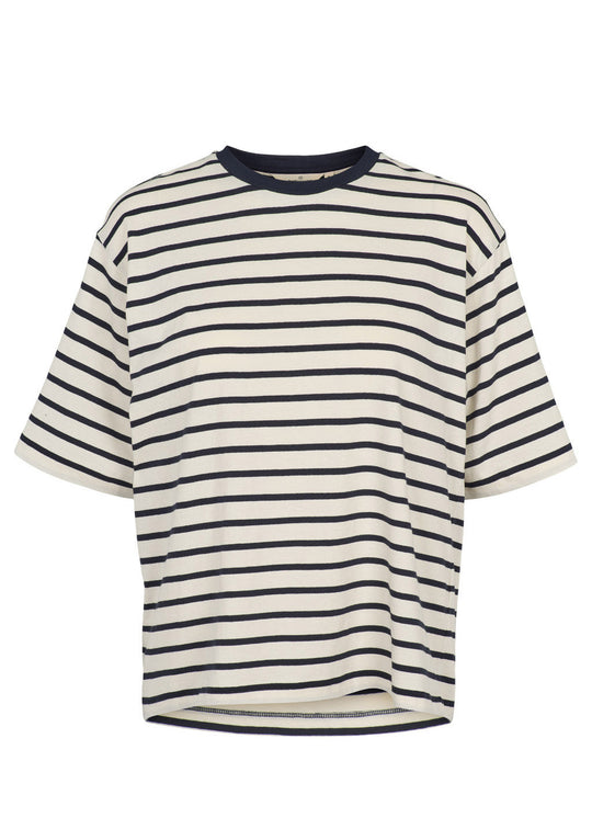 Basic Apparel Raja tee whisper white / Sky captain