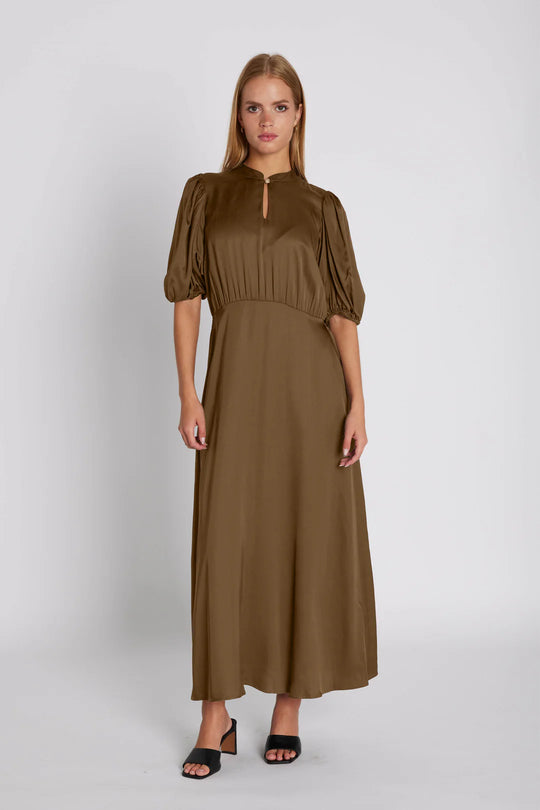Rue de Femme Lorelei dress brown sugar
