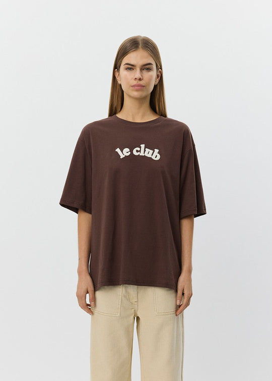 Sofie Schnoor Maesw oversize t-shirt S261425 dark brown