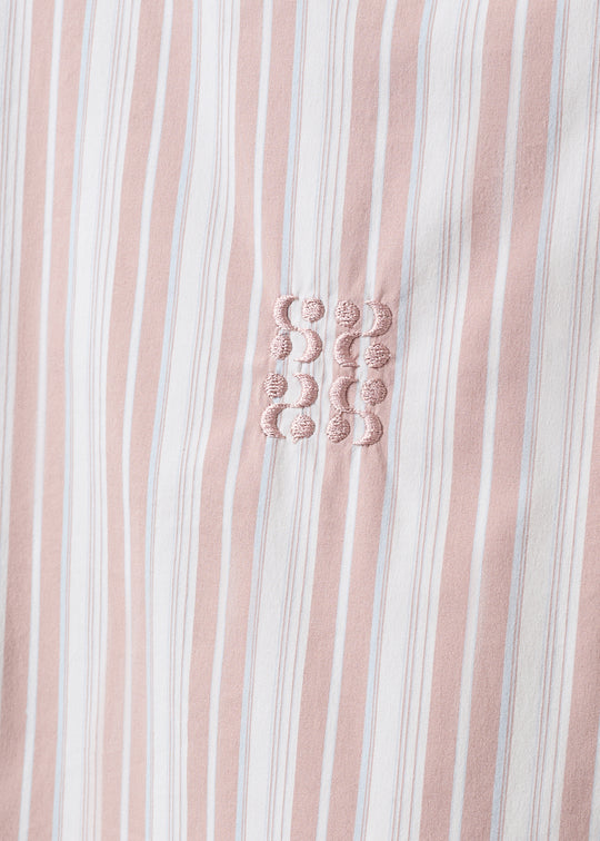 Sofie Schnoor Mercysw Oversized Shirt Light Rose Striped