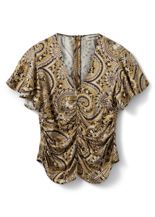 Sofie Schnoor Leelasw printed blouse Bronze Mix Paisley
