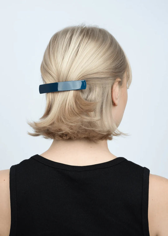 Sui Ava Classic Hair Clip Midnight blue