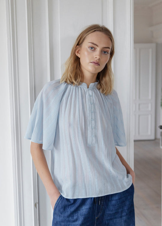 Project AJ117 Sandie Blouse Light Blue
