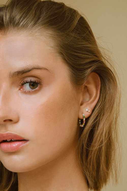 Sif Jakobsen Adria Creolo Medio Earrings