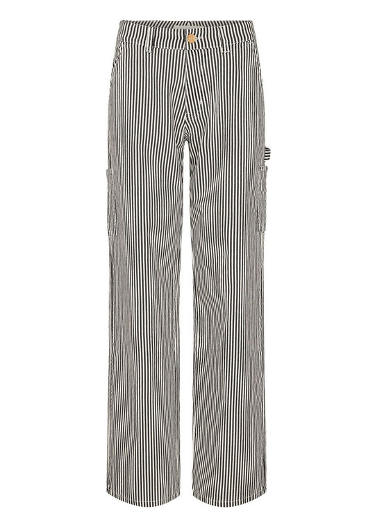 Sofie Schnoor SNOS250 Gittesw Trousers black white striped