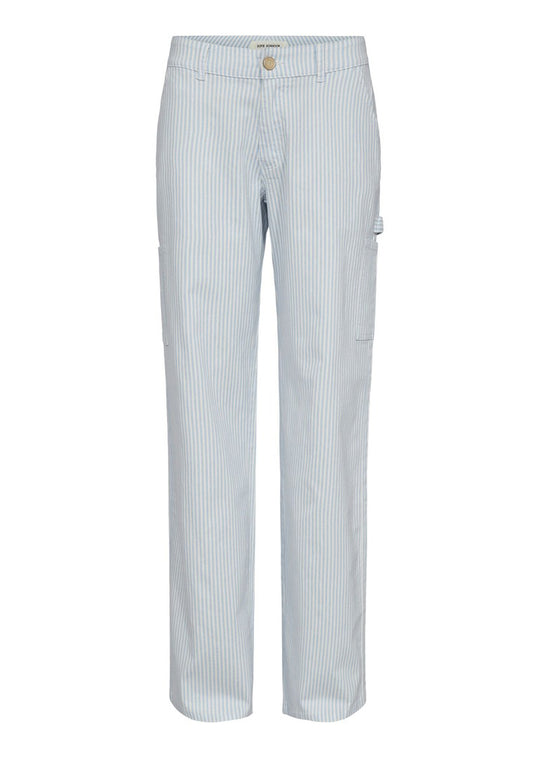 Sofie Schnoor Gittesw Trousers ice blue stripe