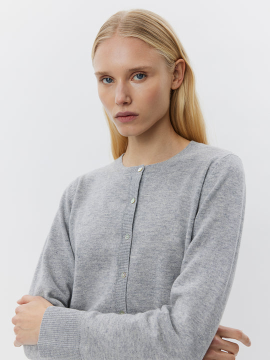 Sofie Schnoor SNOS431 Cissesw Cardigan Grey melange