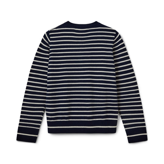 Sofie Schnoor Cisse cardigan dark blue striped