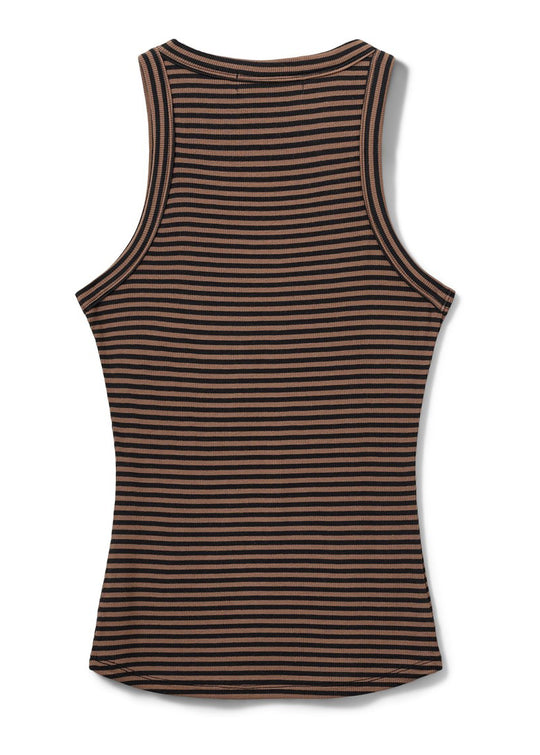 Sofie Schnor Jullie Stripe top Light brown black stripe