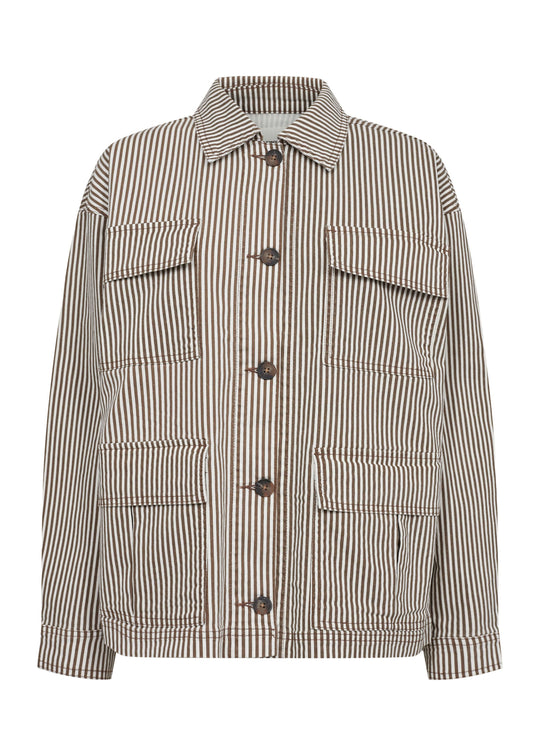 Sofie Schnoor Lynn Jacket Brown Striped