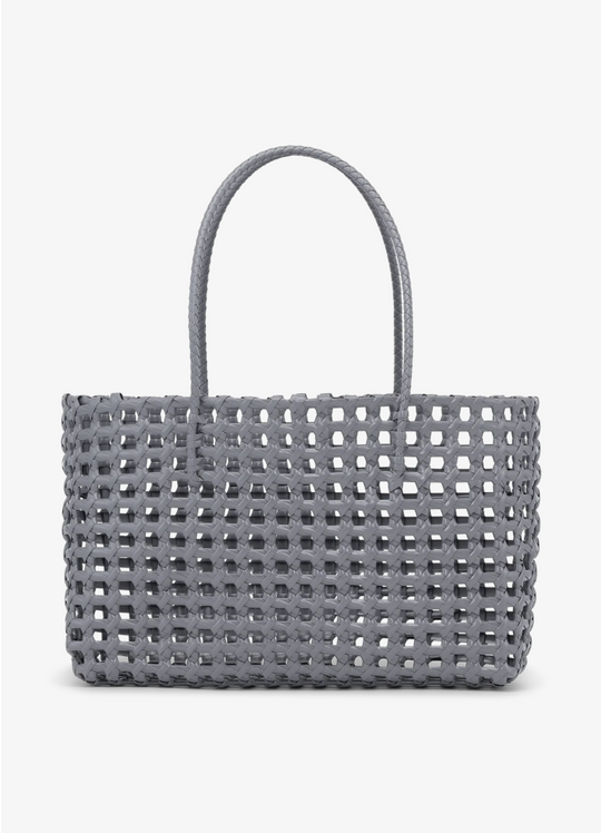Sui Ava Kaya Woven Tote Big Grey