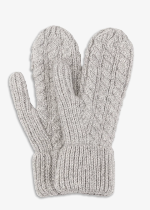 Sui Ava Frede Soft Mittens Light Grey