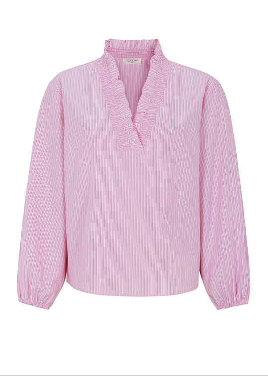 Tooday TDAria Stripe Shirt Rose Tan