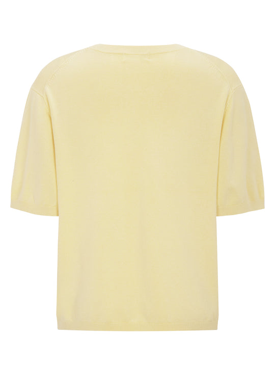 TDCenna SS Knit Pullover Yellow