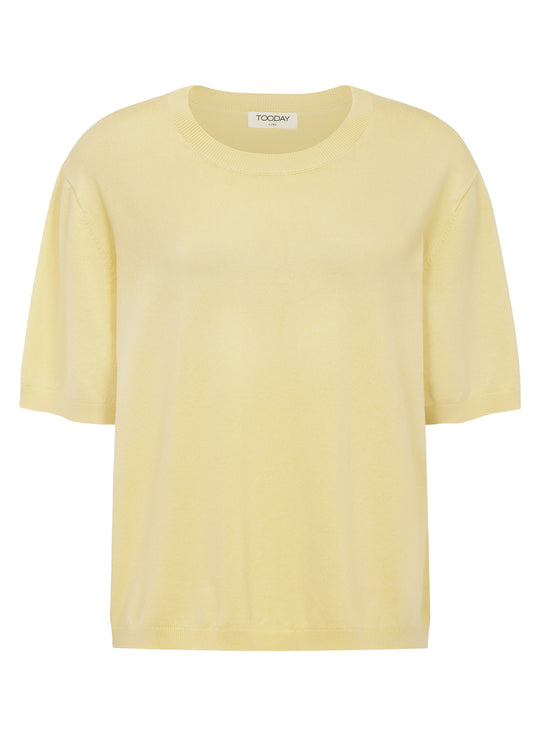 Tooday TDCenna SS Knit Pullover Yellow