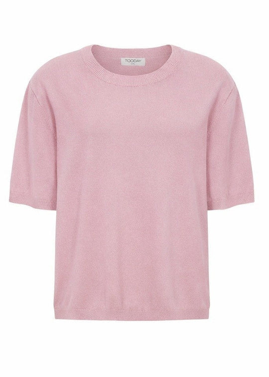 Tooday TDCenna SS Knit Pullover Cloud Pink