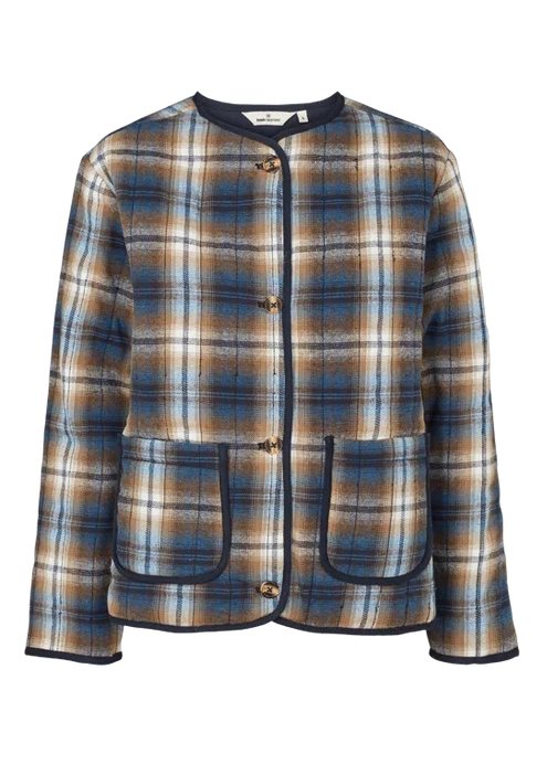 Basic Apparel Trudie Jacket tobacco brown/classic blue