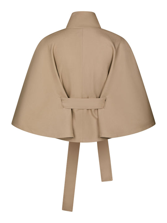 Neo Noir Zanna Trench Cape Sand