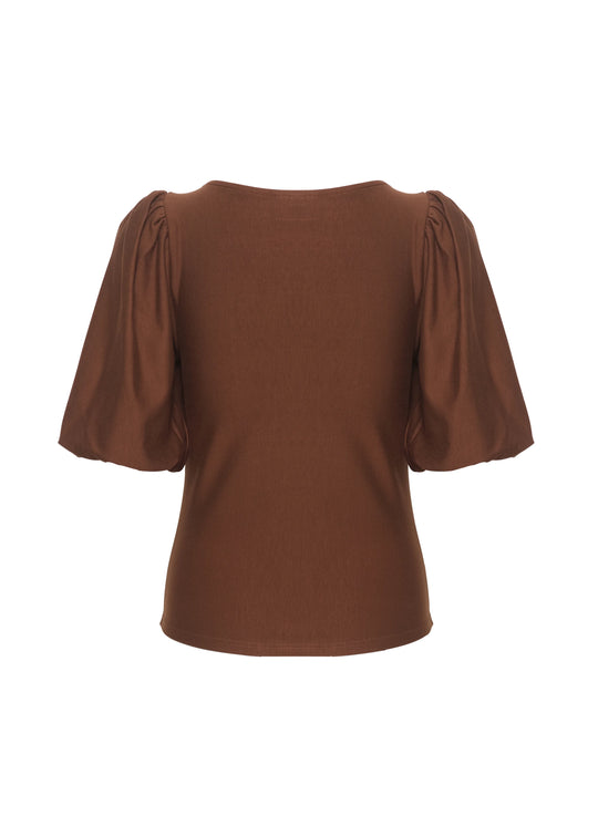 Gestuz RifaGZ balloon top Sorrel Horse Brown