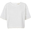 Basic Apparel Adie Crop Tee Bright white
