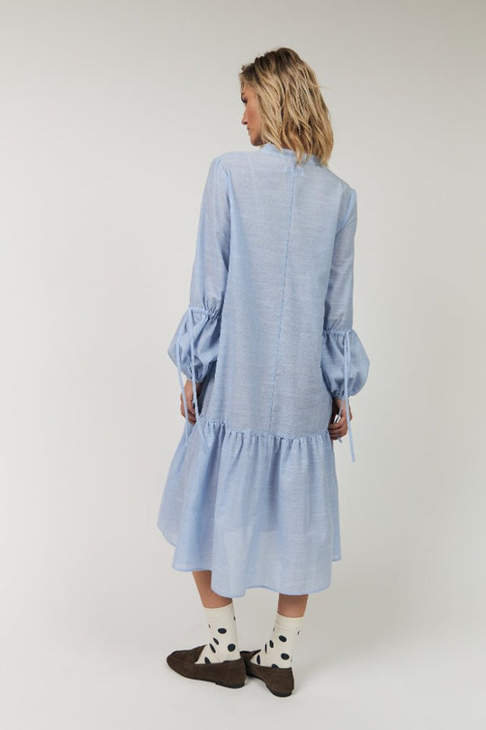 Lollys Laundry AlannaLL Maxi Dress LS light blue