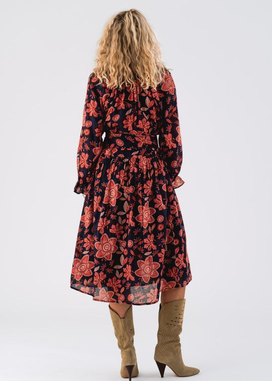 Lollys Laundry AminaLL Midi dress LS Graphic Print