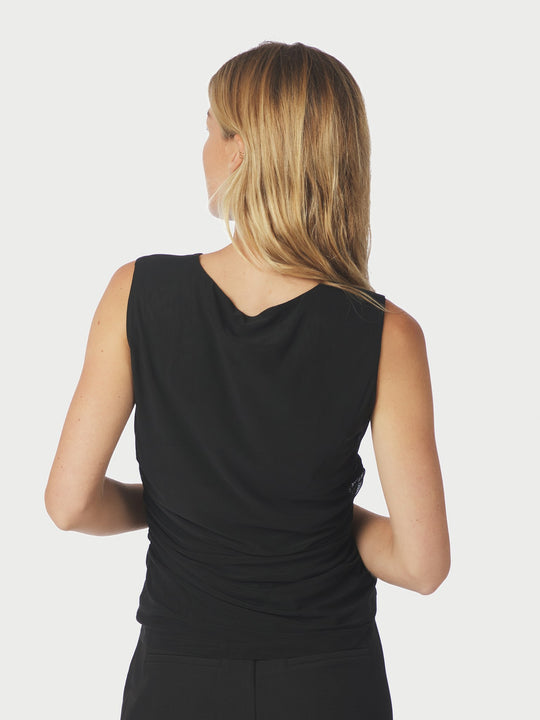 Neo Noir Liblana Mesh Top Black