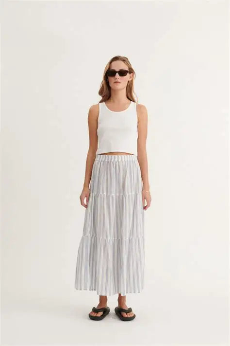 Basic Apparel Ada Skirt True navy / whisper white