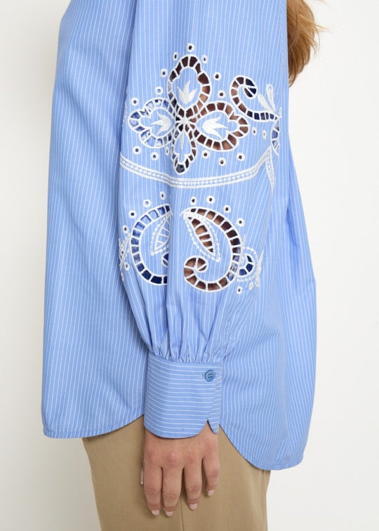 Peppercorn PCNetty Shirt 2016S Cornflower Blue Stripe