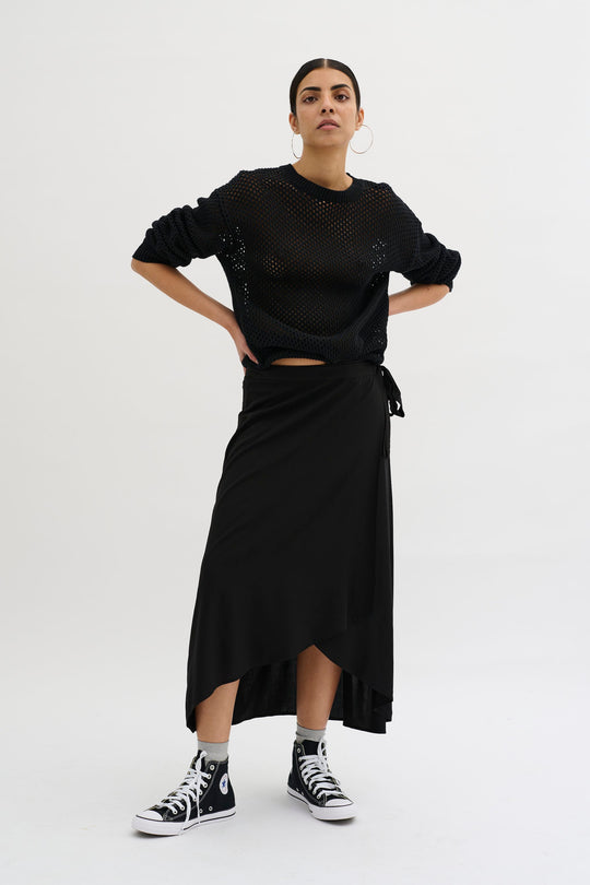 My Essential Wardrobe AvaMW Knit Blouse black