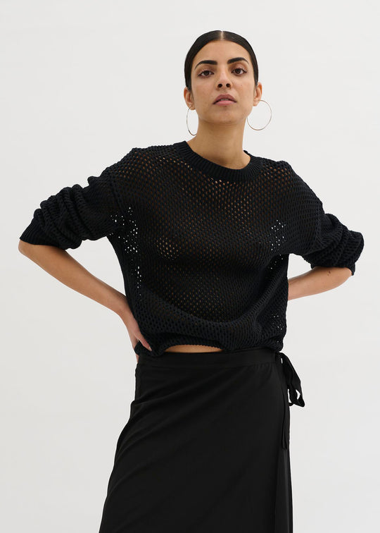 My Essential Wardrobe AvaMW Knit Blouse black