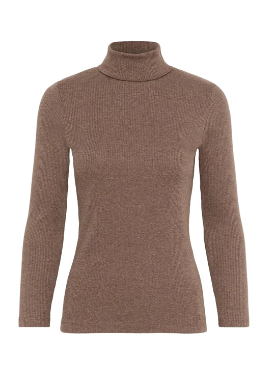 Inwear DagnaIW Rollneck Melange LS Brown Puce Melange