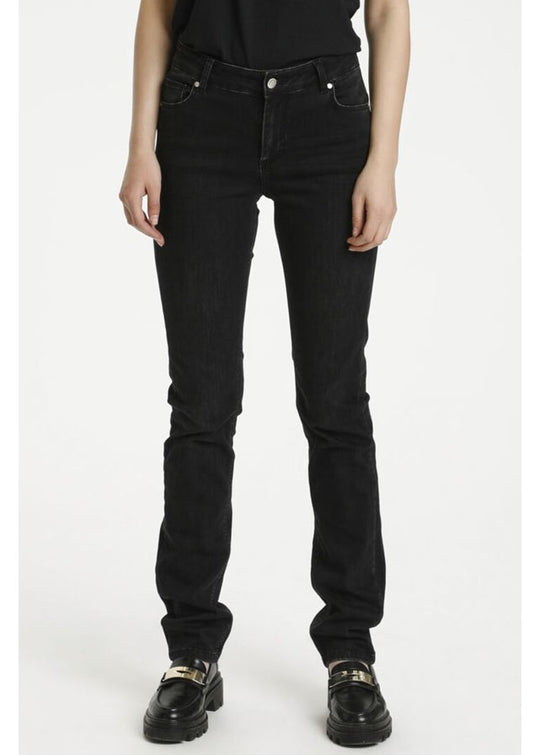 My Essential Wardrobe The Celina 100 High Straight Y Black Wash