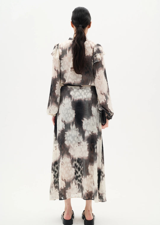 InWear CielleIW Long Dress Neutral Illuminating Florals